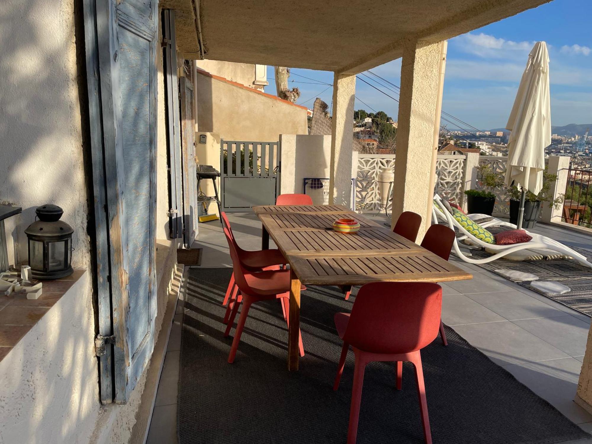 Superbe Terrasse Avec Vue Panoramique Sur La Mer Marseilles Exterior foto